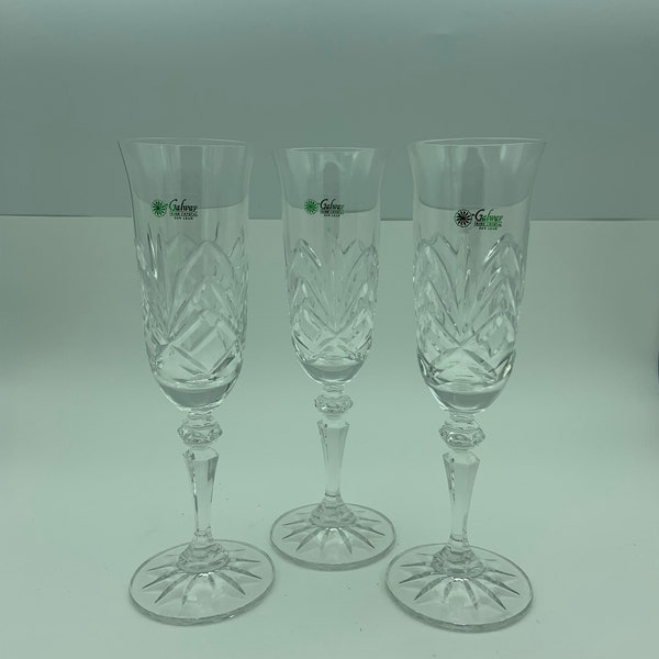 Galway Crystal Champagne Glasses Etsy