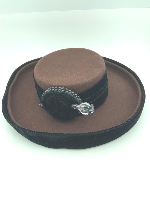 Vintage Deborah New York Ladies Designer Millinery 100% Wool  display picture 3