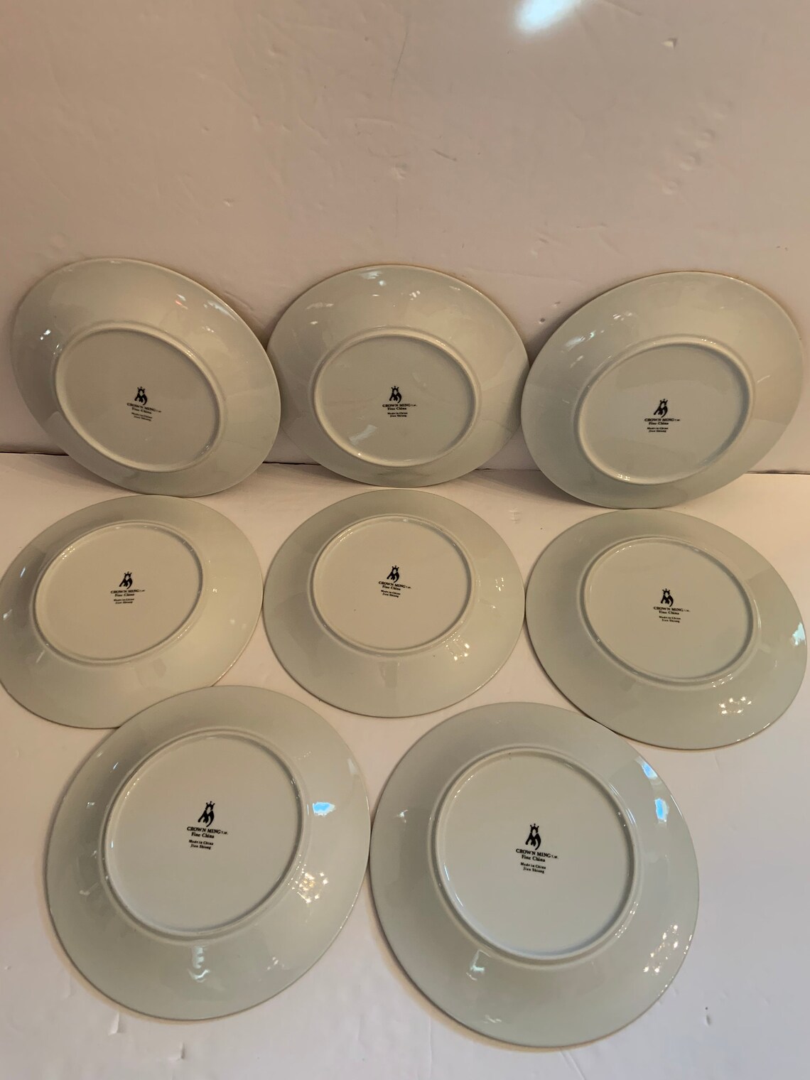 Set of Eight Crown Ming Fine China Christina Pattern 1392 Etsy