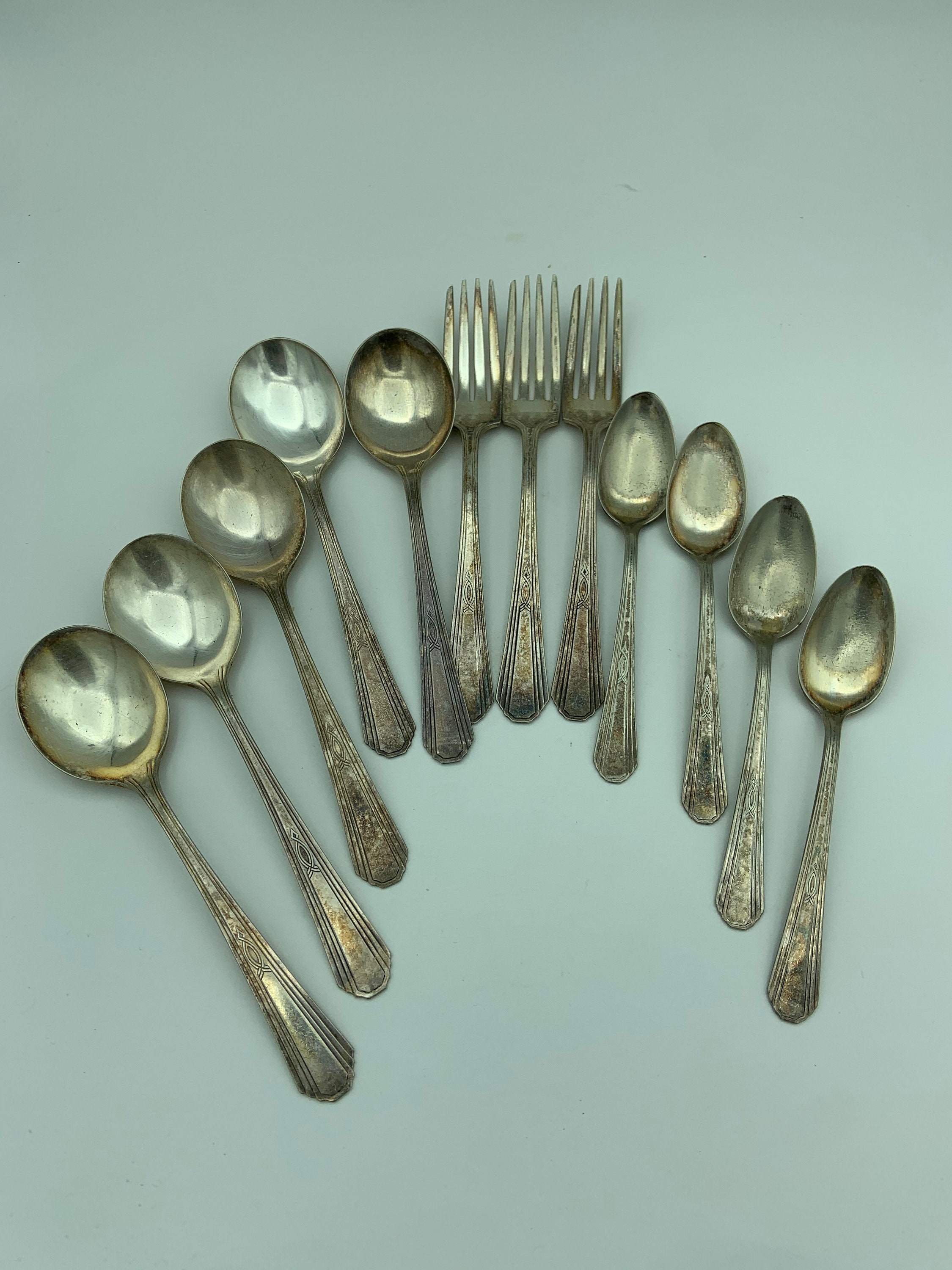 Vintage 12-Piece International Silver Wm Rogers & Son AA - Etsy 日本