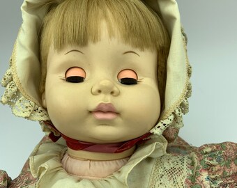 Vintage 1969 Effanbee Doll Corp 19 Inch Vinyl Baby Doll With