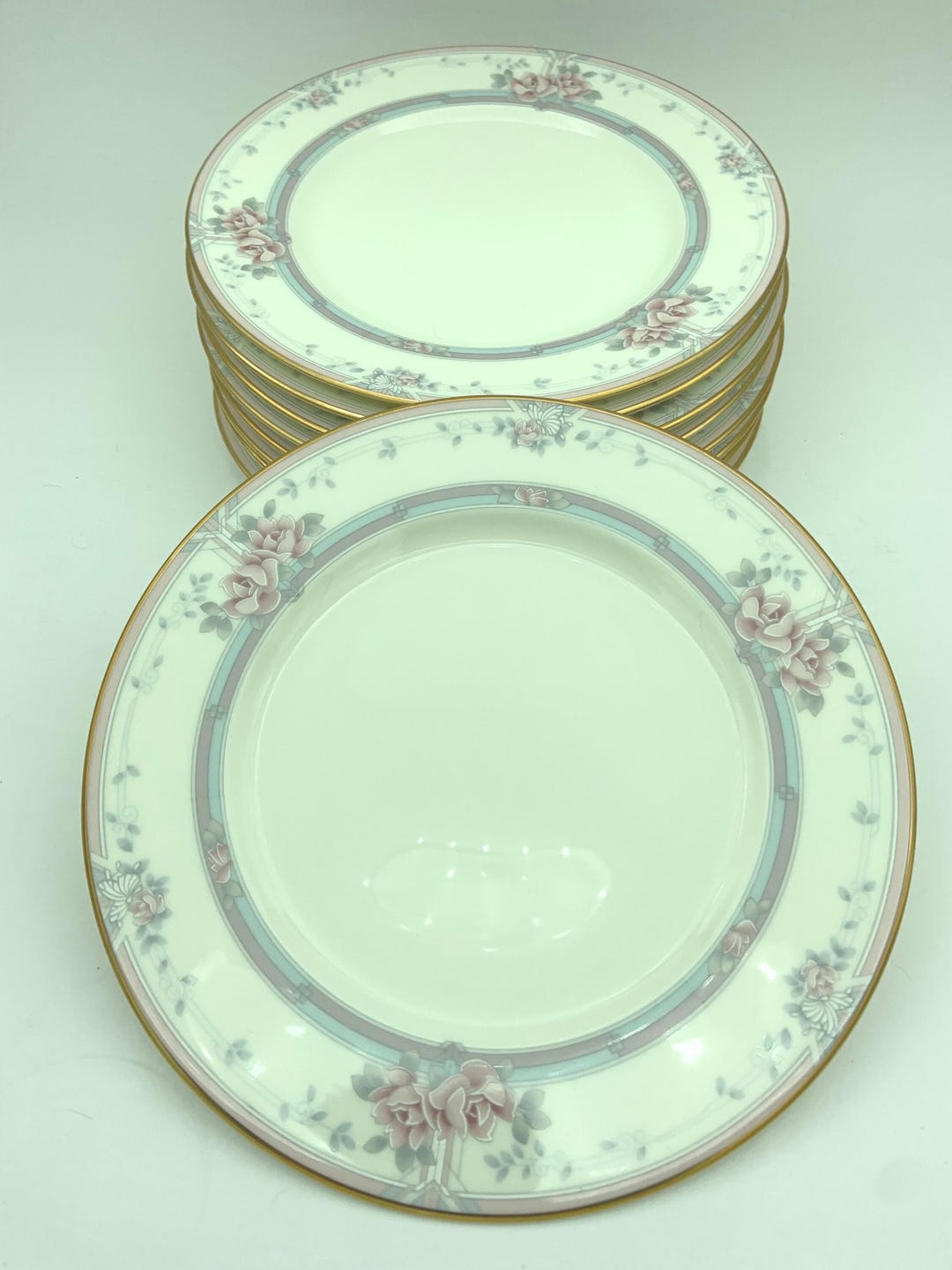 Set of Nine Vintage Noritake Bone China Magnificence Pattern #9736