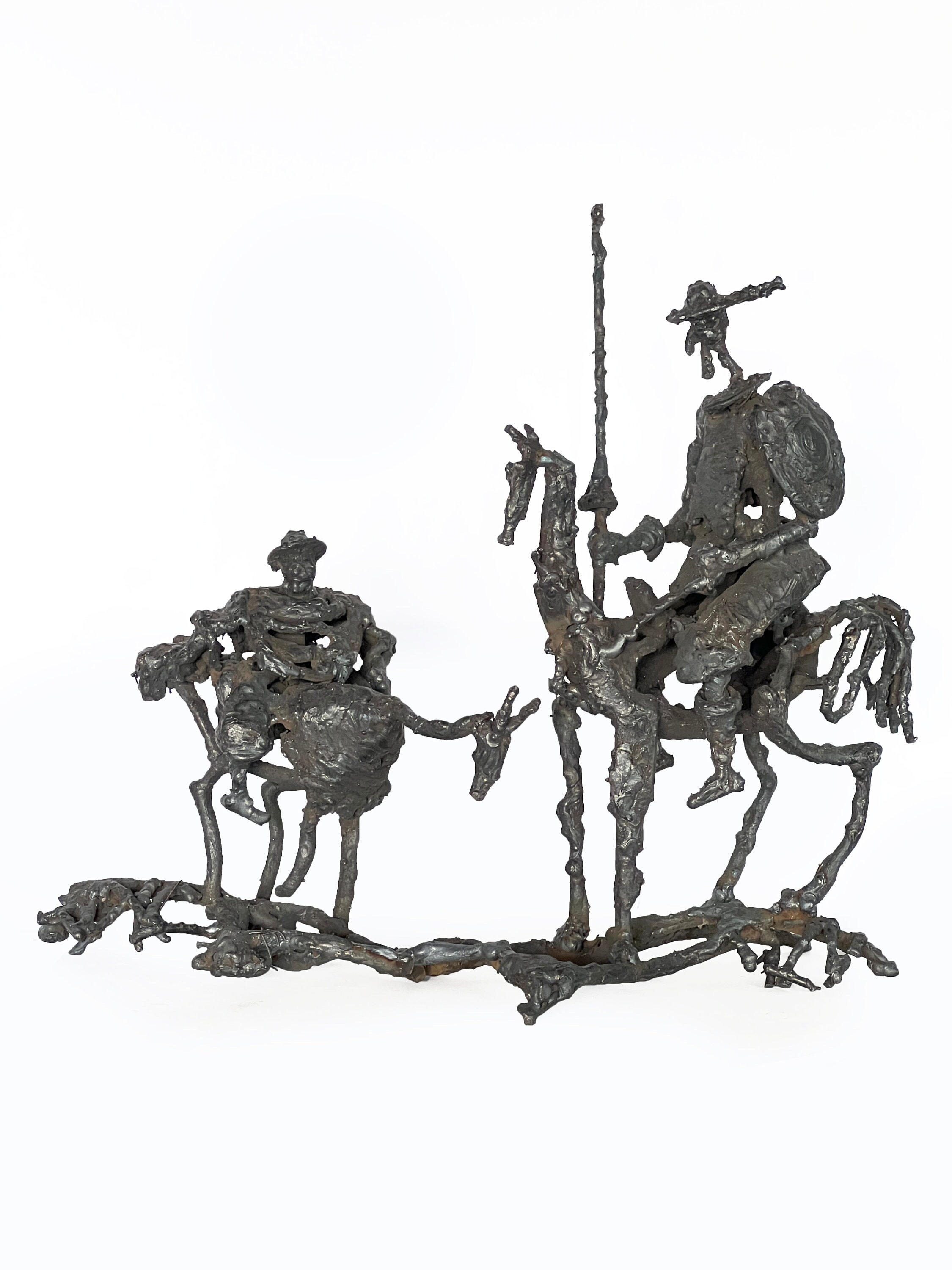 Buy Bullfight Metal Sculpture on Picasso Sketch Online in India 