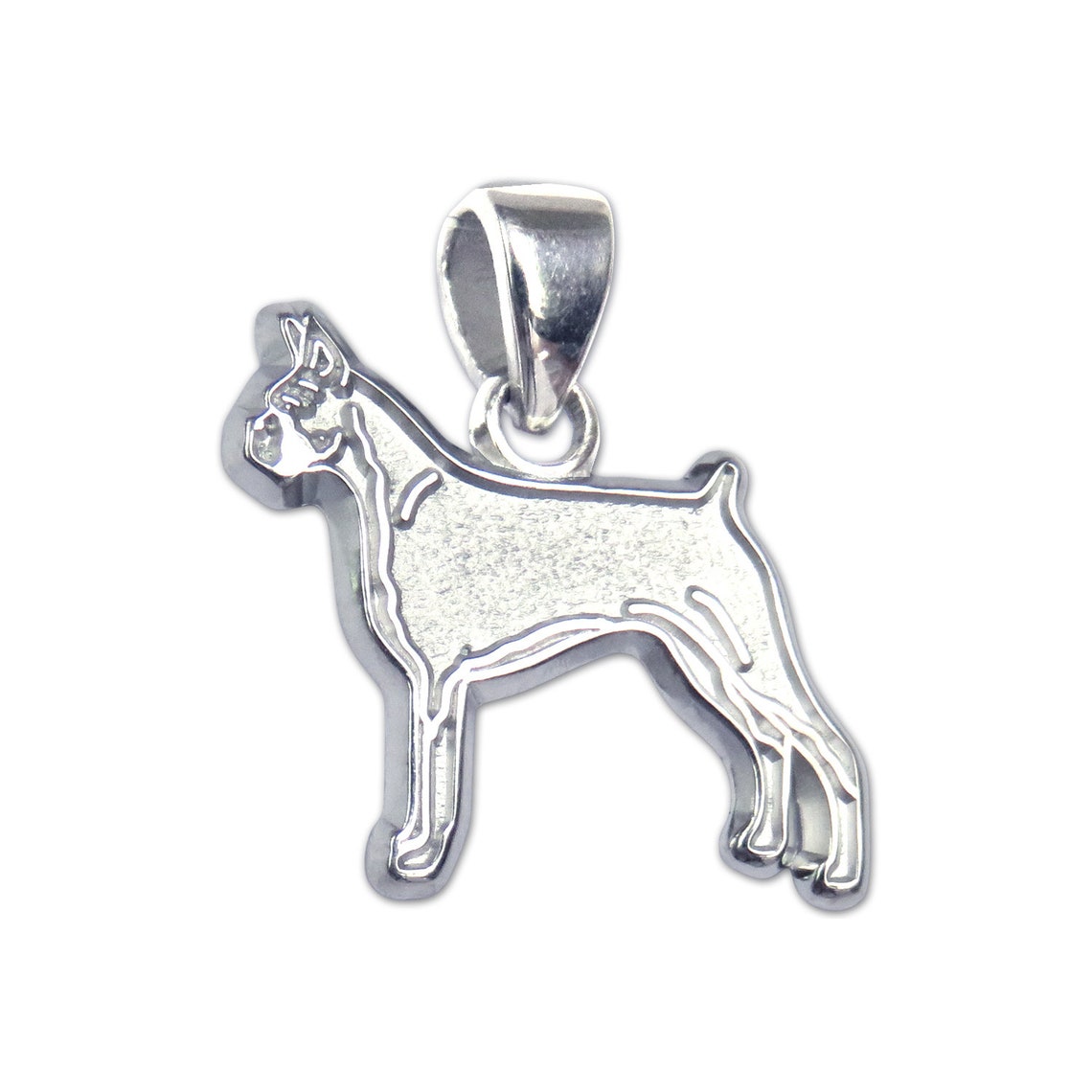 Boxer Charm or Pendant Sterling Silver Boxer Charm for Etsy