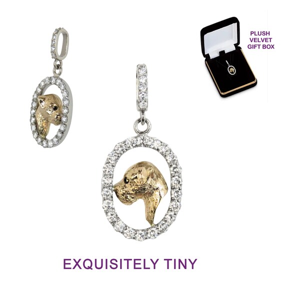Buy Border Terrier Exquisitely Tiny in 14K Gold With Diamonds
