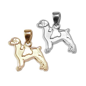 Brittany Charm or Pendant – 14k Gold or Sterling Silver Jewelry for Necklace, Bangle, Bracelet, Memorial Gift