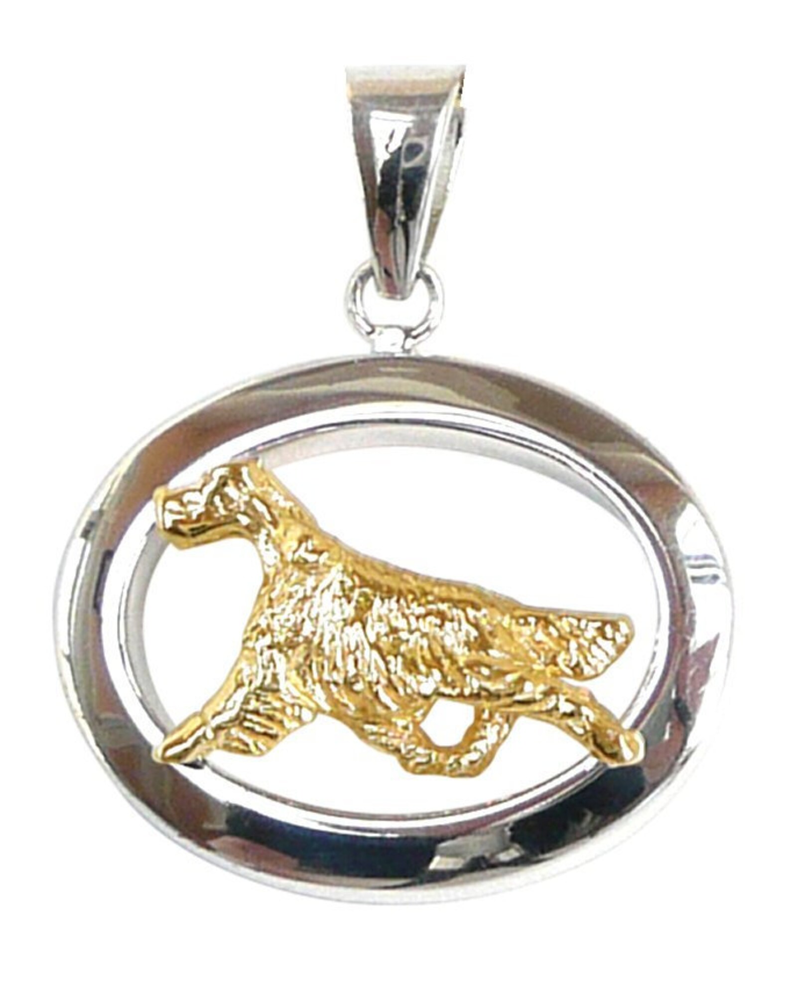 Irish Setter Glossy Oval Jewelry Irish Setter 14K Gold or Etsy