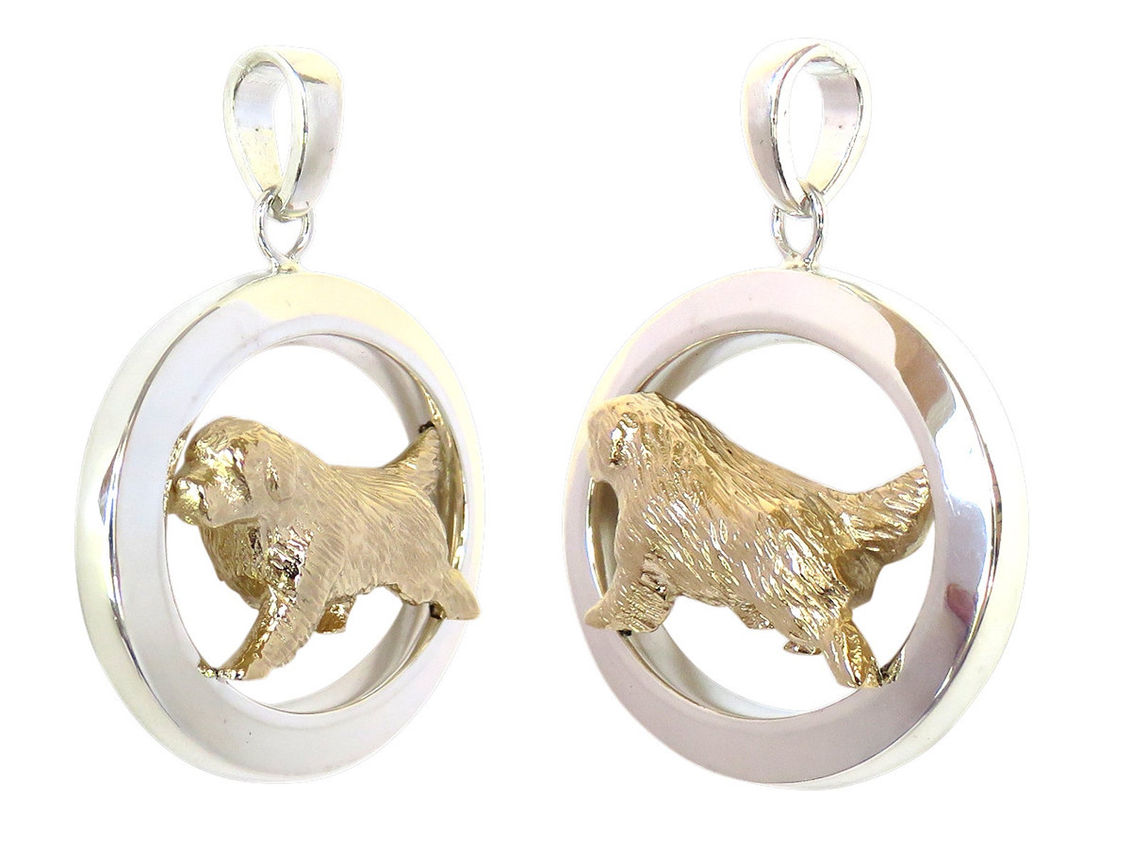 Newfoundland Glossy Oval Jewelry Newfoundland 14K Gold or Etsy