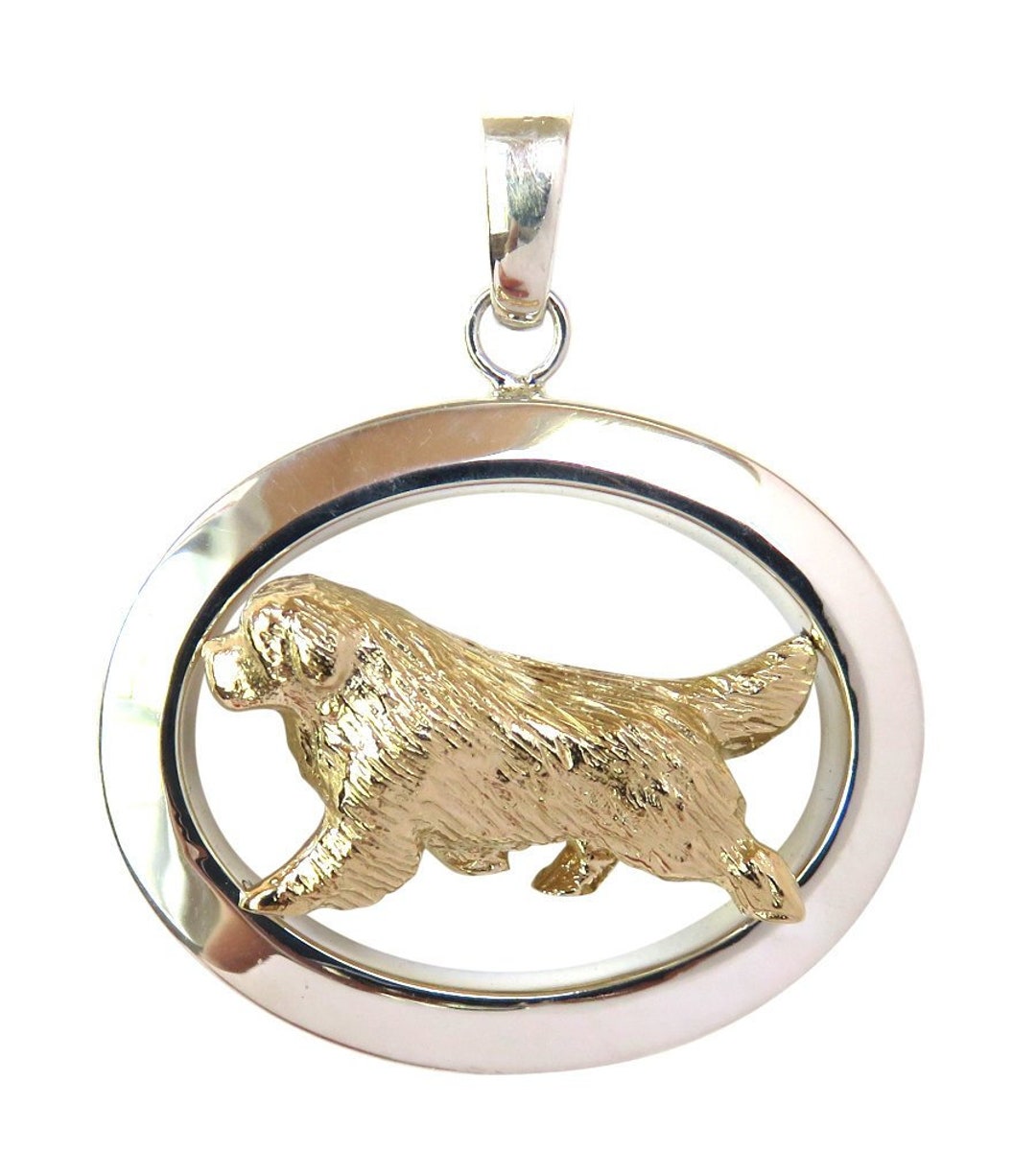 Newfoundland Glossy Oval Jewelry Newfoundland 14K Gold or Sterling