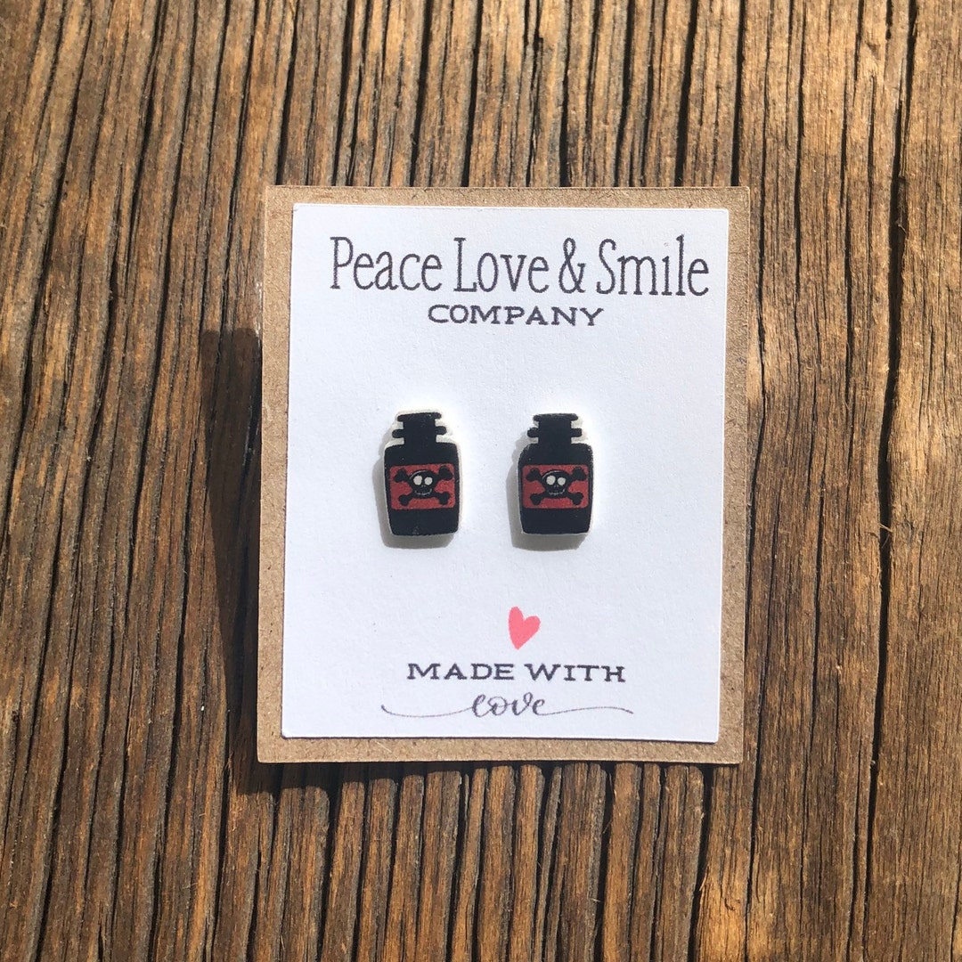 Poison Bottle Jewelry Poison Jewelry Poison Earrings Stud Earrings ...