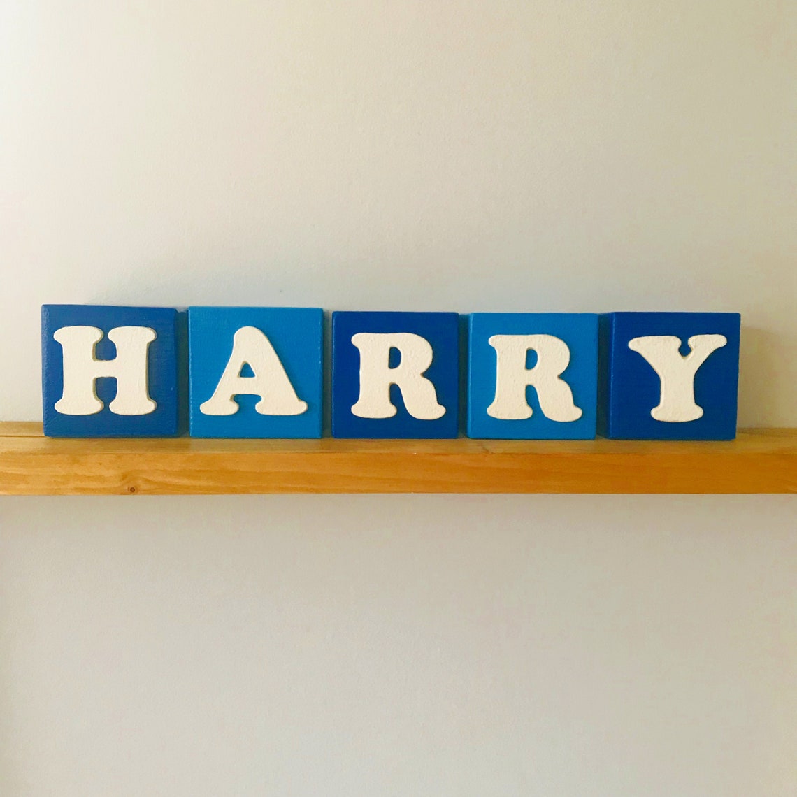 Personalizado madera bebé nombre cubos / bloques decoración Etsy