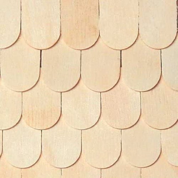 Baltic Birch Unfinished Dollhouse Roof Shingles