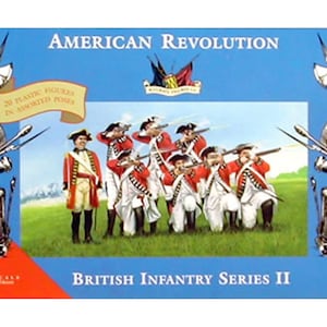 32nd Scale American Revolution British Infantry Series II Accurate Figures