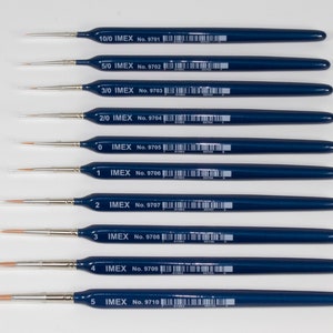 IMEX Triangular Golden Sable Brushes Made In Germany