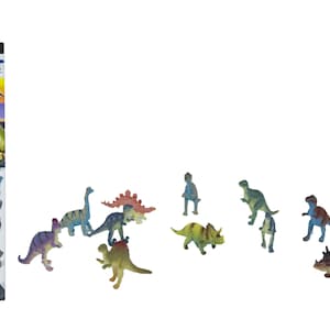 12 Piece Small Dinosaur Tube