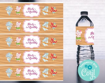 Etichetta della bottiglia d'acqua Luau Party stampabile - DOWNLOAD immediato modificabile