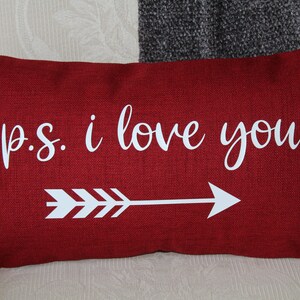 p.s. i love you pillow cover (FREE SHIPPING USA Only)