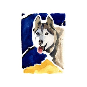 Siberian Husky Note/ Greeting Cards
