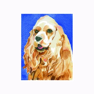 Cocker Spaniel Notiz / Grußkarte