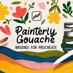 Plakkaatverfpenselen voor de voortplanting: schilderkunstige penselen + 3 canvasdoeken