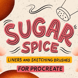 Sugar & Spice brushes for procreate / Set of 44 brushes / Ipad + apple pencil