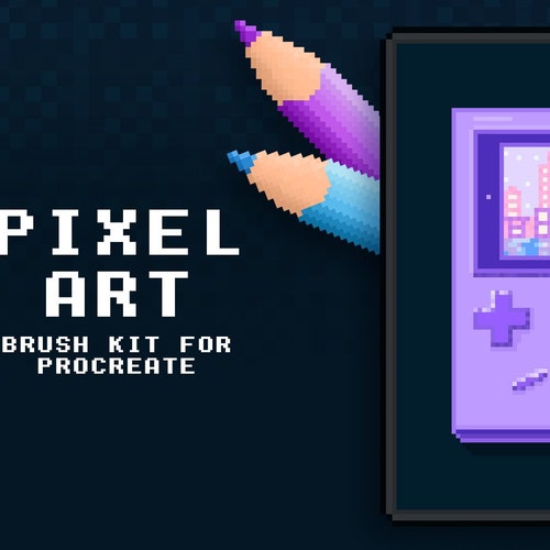 Procreate Pixel Art Brushes Generate Your Own Pixel Art NFT Etsy