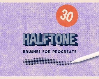 Halftone Brushes for Procreate