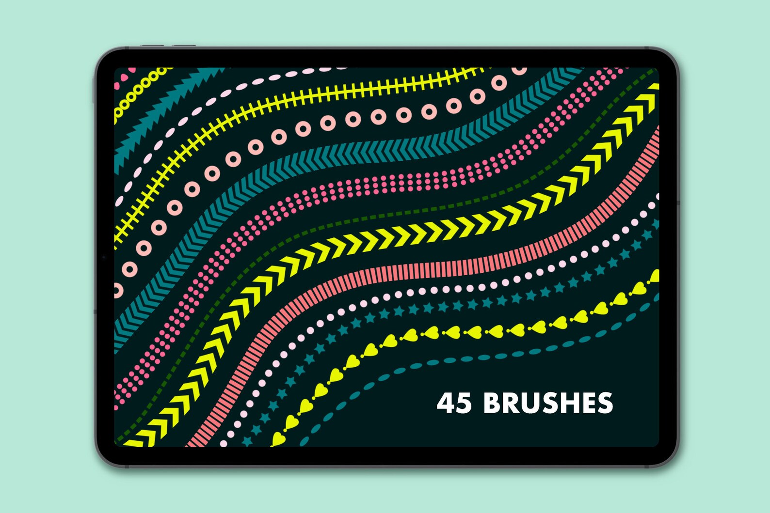 Lines & Dashes Procreate Brushes/ Set of 45 Brushes / Etsy