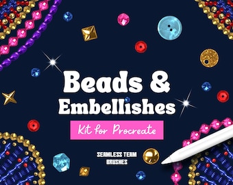 Beads and Gemstones Brush Kit for Procreate
