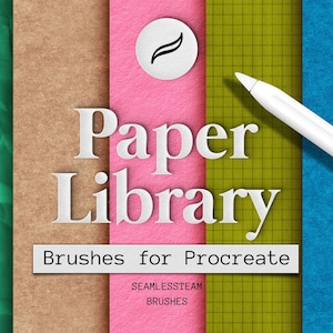 Pinceles de papel para Procreate: pinceles de papel superpuestos