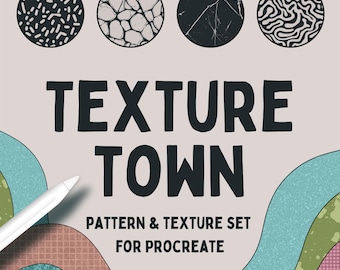 Texture brushes for procreate / Set of 50 brushes