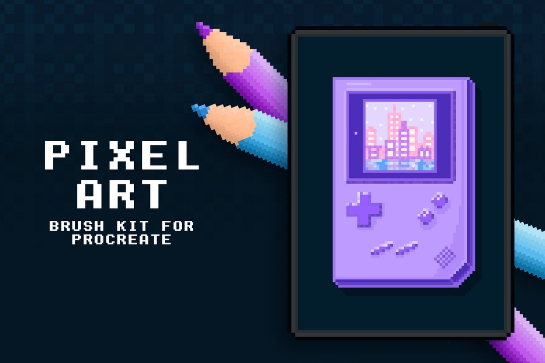 Procreate Pixel Art Brushes Pixel Drawing Pixelated Pixel Brushes