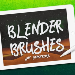 Blender brushes for procreate / blend and smudge / Set of 30 brushes / ipad + apple pencil