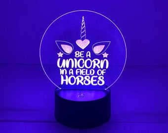 Be A Unicorn LED Nightlight, Unicorns, Inspiring