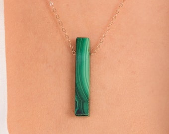 Malachite Pendant Necklace