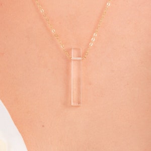 Clear Quartz Necklace, Clear Quartz Pendant, Clear Quartz Crystal, Handmade Jewelry, Unique Gifts for Women, Gift for Her, Handmade Jewelry