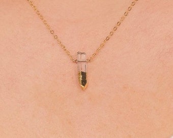 Clear Quartz Pendant Crystal Necklace