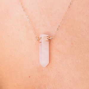 Rose Quartz Pendant, Rose Quartz Pendant Necklace, Rose Quartz Necklace, Unique Gift, Rose Quartz, Rose Quartz Pendant Sterling Silver