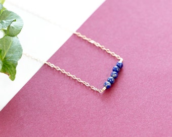 Lapis Lazuli Necklace, December Birthstone Jewelry Gift For Her, Lapis Lazuli Jewelry,ThirdEye Necklace,December BirthdayGift,LapisNecklace