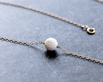 Essential Oil Necklace For Women, White Lava Stones Necklace, Essential Oil Christmas Gift Ideas, Young Living Accessories, Doterra Jewelry