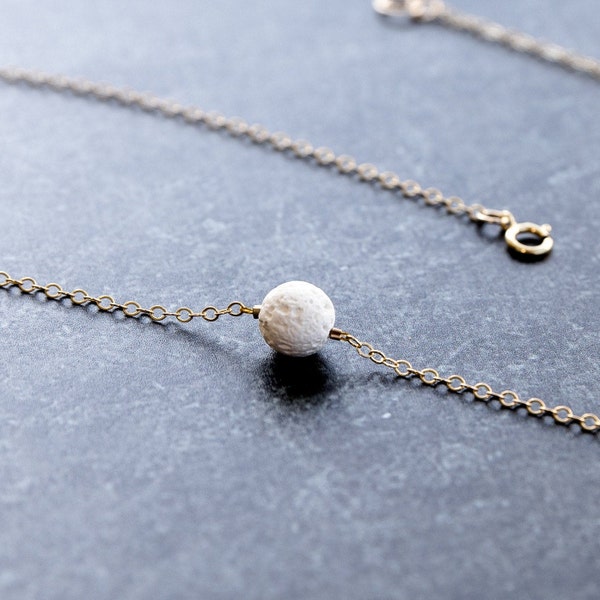Essential Oil Necklace For Women, White Lava Stones Necklace, Essential Oil Christmas Gift Ideas, Young Living Accessories, Doterra Jewelry