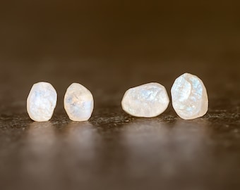 Moonstone Stud Earrings