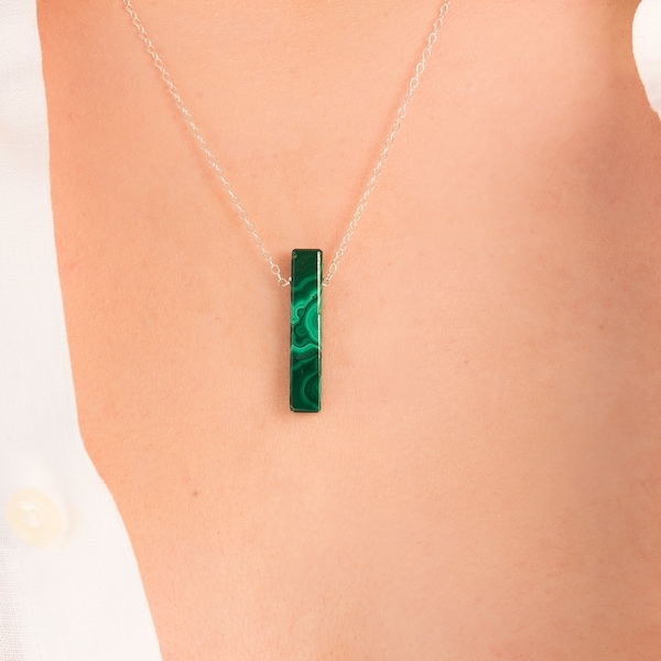 Malachite, Malachite Necklace, Malachite Pendant, Malachite Slab, Malachite Pendant Necklace, Real Malachite, Malachite Necklace Gold, Gifts