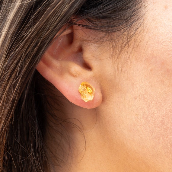 Citrine cheap earrings etsy