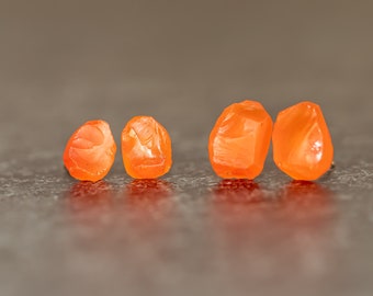 Raw Carnelian Stud Earrings