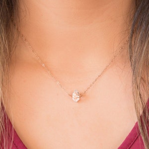 Herkimer Diamond, Herkimer Diamond Necklace, Herkimer Diamond Jewelry, Herkimer Diamond Raw, April Birthstone image 2