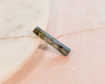 Labradorite Necklace, Labradorite Pendant, Labradorite Pendant Gift For Sister, Drop Necklace Gold, Healing Crystal Pendant Necklace