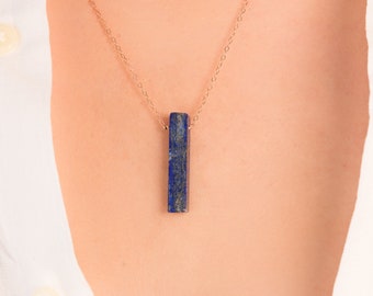 Lapis Lazuli Pendant, Lapis Lazuli Necklace Gold, Large Lapis Lazuli, Lapis Pendant, Lapis Necklace, September Birthstone Jewelry