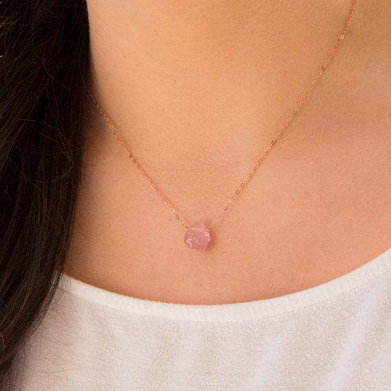 Small rose quartz pendant outlet