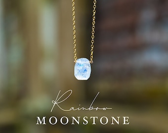 Raw Moonstone Necklace